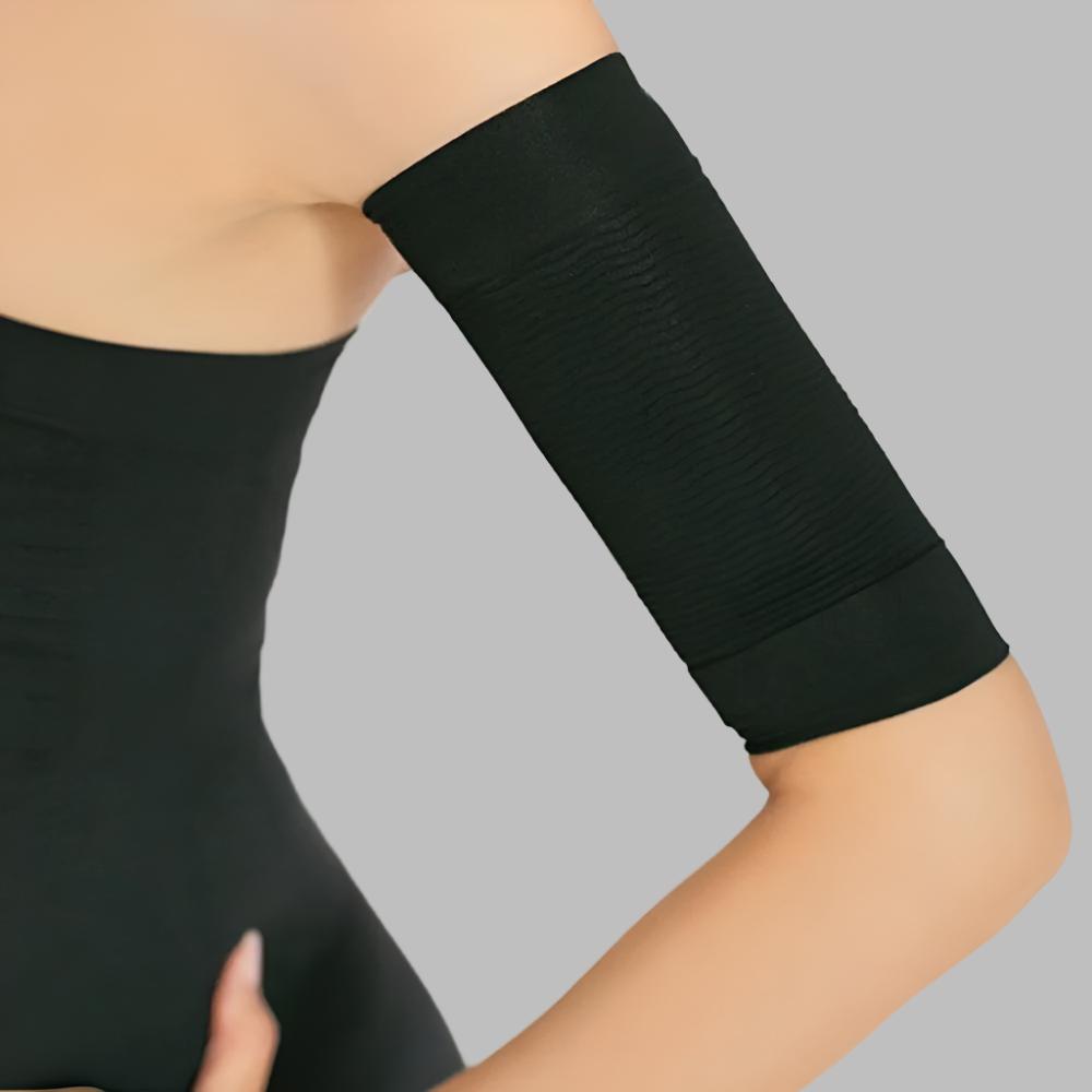 Slimming Arms Compression Sleeves – Toning & Cellulite Burner – Black, One Size Unisex